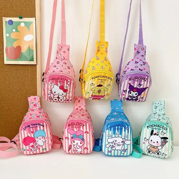 Adorable Kawaii Sanrio Children's Chest Bag - Tiny Backpack - Picture 11 of 15